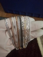 925 Sterling Silver Bracelets 7-8 Length 1.5-5mm Wholesale