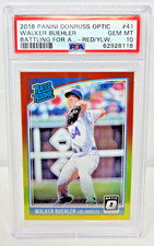 2018 Optic Red Yellow Refractor WALKER BUEHLER Rookie Card RC PSA 10 Gem Mint