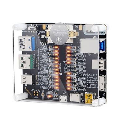 USB-Kabeltester, USB-C-Kabeltester, Datenkabeltester Prüfplatine für Typ-C, T...