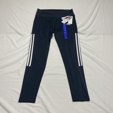 NWT adidas Women's AEROREADY High Rise 7/8 Training Leggings Carbon Size Large