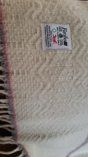 Vintage Faribo 100 Pure Wool Blanket 51.5"x49" Made in USA