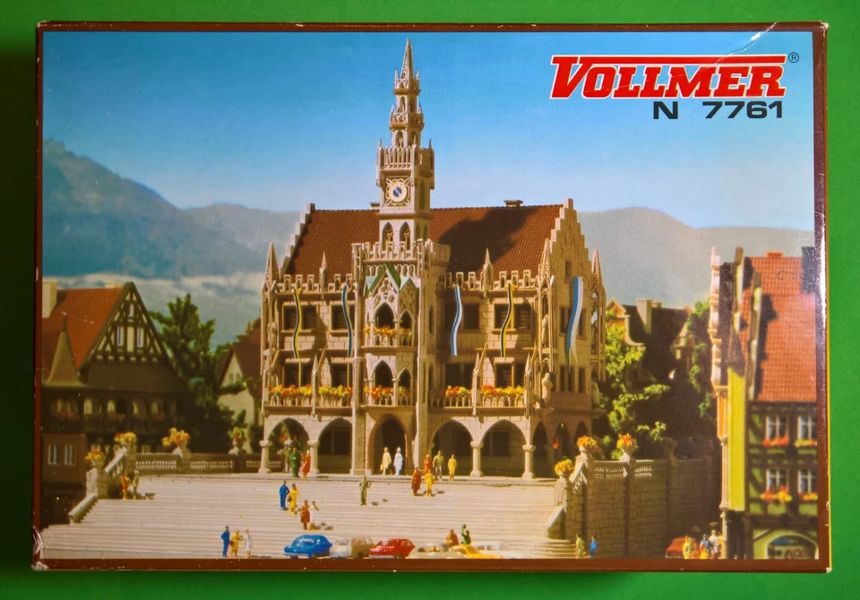 VOLLMER Spur N 7761 Großstadt-Rathaus (Vollständig) [benutzt]  mit OVP - Bild 1 von 4
