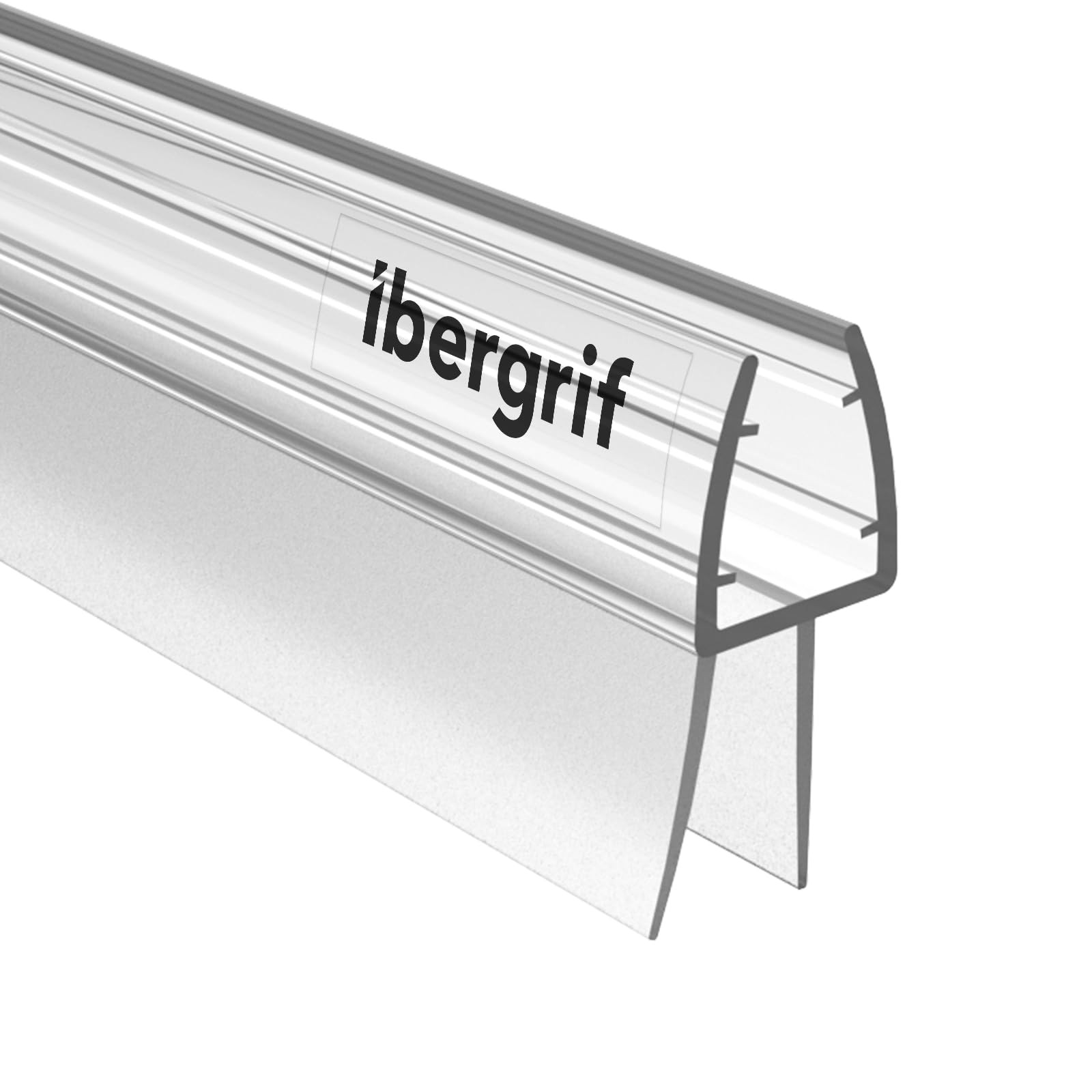 Ibergrif M101-80 Guarnizione Doccia Sottoporta 80cm, Per porte in vetro 5-8 fJ3A