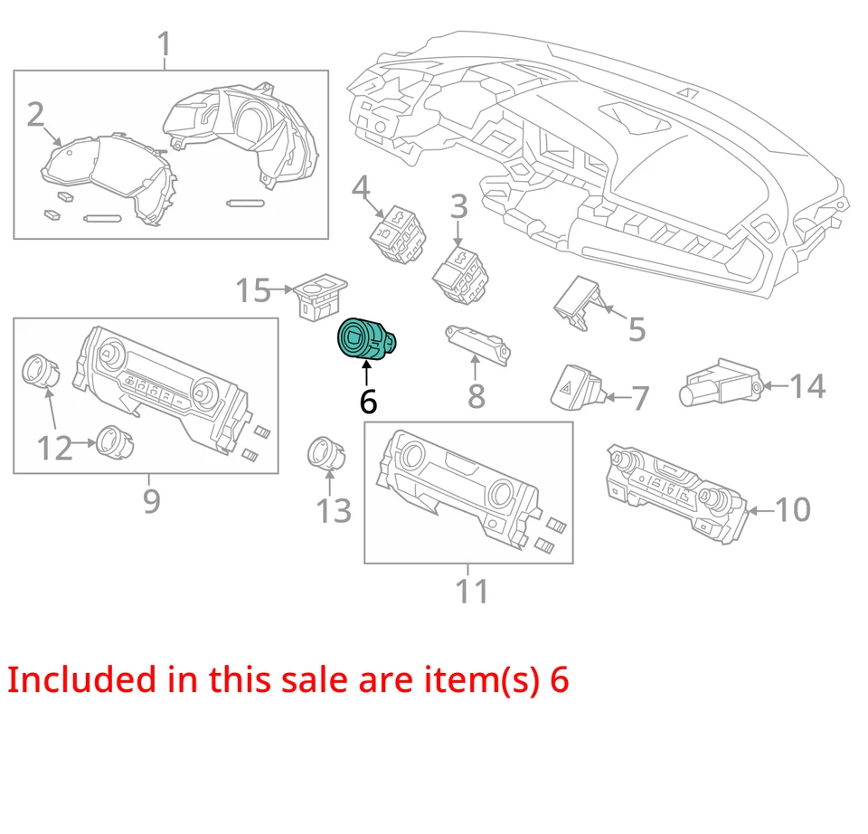 Ignition Switch Fits 18-25 ODYSSEY 650230 - Image 3 of 4