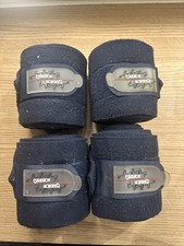Used Eskadron Fleece Bandages Navy Full Sizes Worn Just Need A Wash