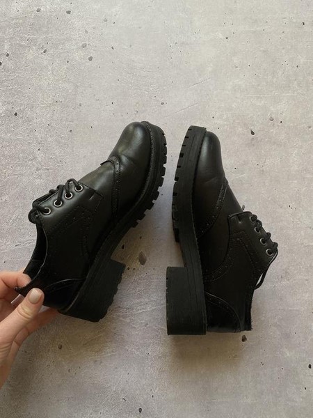 Women Spot On Boots Black 38 #O4T6