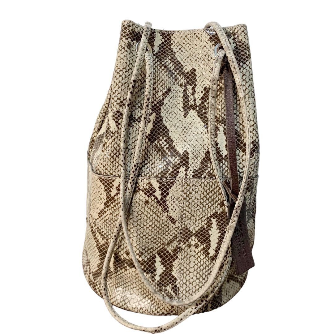 Marco Masi Python Snake Leather Handbag, Compact,… - image 4