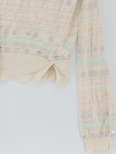 Nicole Farhi Women's Cardigan L Cream 100% Cotton Collared Cardigan - Bild 4 von 6