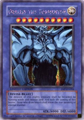 Yugioh! HP Obelisk the Tormentor - JMP-EN004 - Secret Rare - Limited Edition Hea