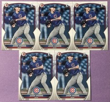 (5) 2023 Bowman Draft Jaxon Wiggins 1st Rookie Card Lot - Chicago Cubs RC