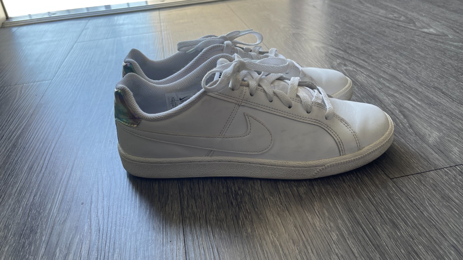 Nike Basic White Sneakers US 8.5 Women - image 2