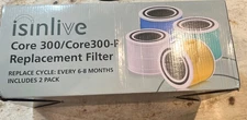 2 PACK Core 300 Replacement Filter  LEVOIT Core 300 & 300-P & Puroair 240 -Fltr