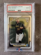 2024 Bowman Chrome #31 Paul Skenes Rookie Card PSA Grade 10