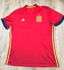 ADIDAS SPAIN NATIONAL TEAM 2015/2016 HOME FOOTBALL SHIRT JERSEY LARGE FIFA