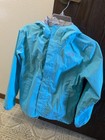 The North Face Girls XL Hooded Rain Jacket Blue Nylon Zip Lined — photo 1