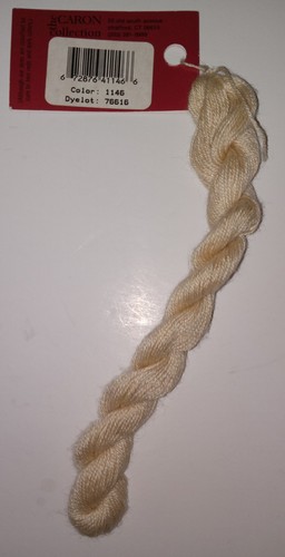 Impressions by Caron ~ "#1146 Cream?" 50% Silk/50% Wool Hand Dyed Floss ~ 36 yds - Picture 3 of 3