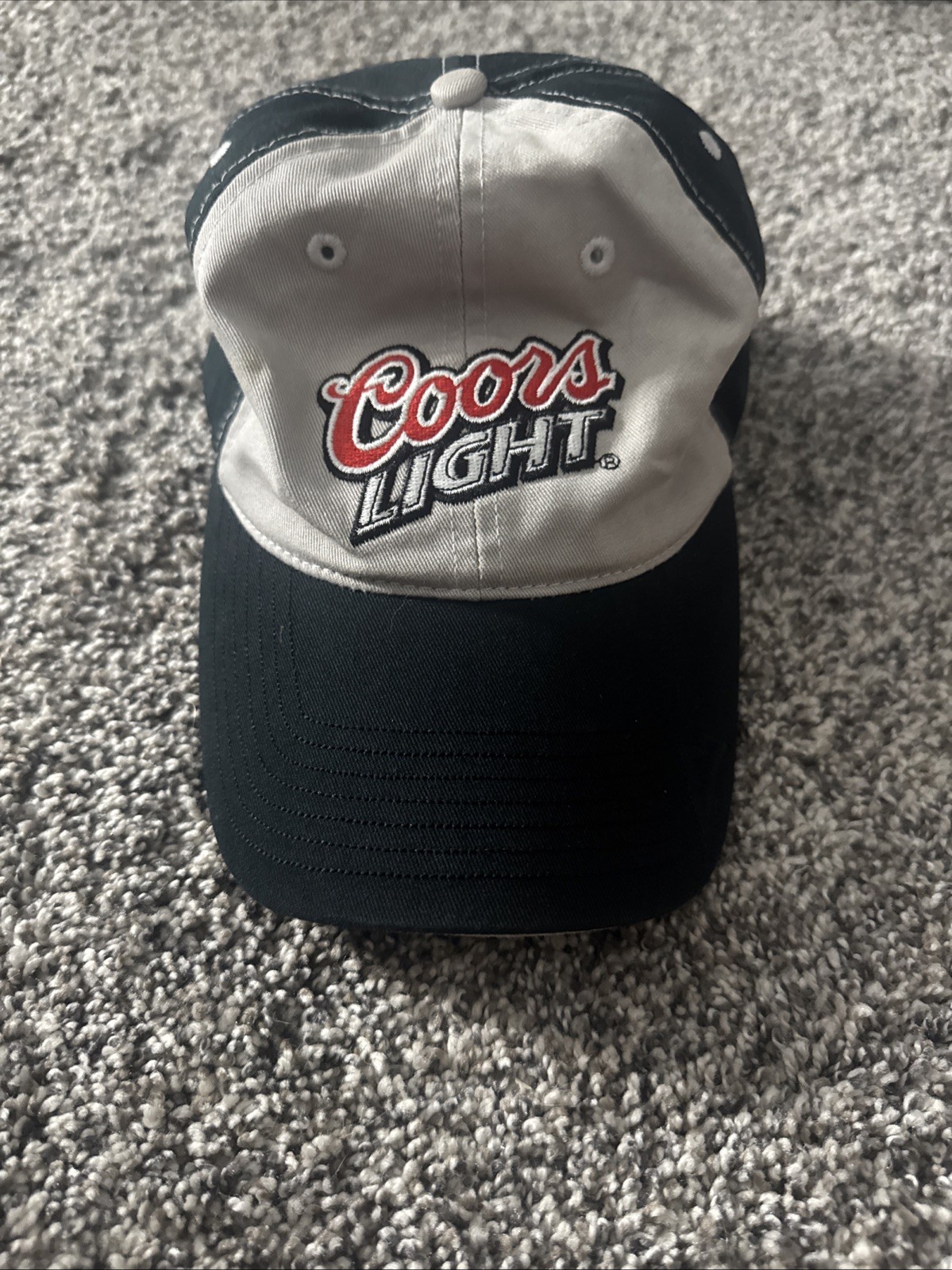 Coors Light Hat Cap Strap Back Adjustable Black