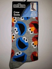 New Sesame Street Elmo and Cookie Monster Socks