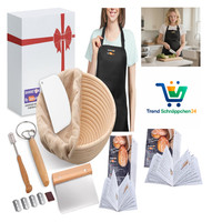 GäRkorb Rattan Sauerteig Brot Back Set Mit Schaber Cutter Liner
