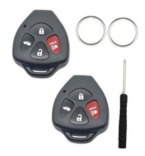 Replacement Key Fob Shell Keyless Entry Remote Car Key Fob Cover Black  Black