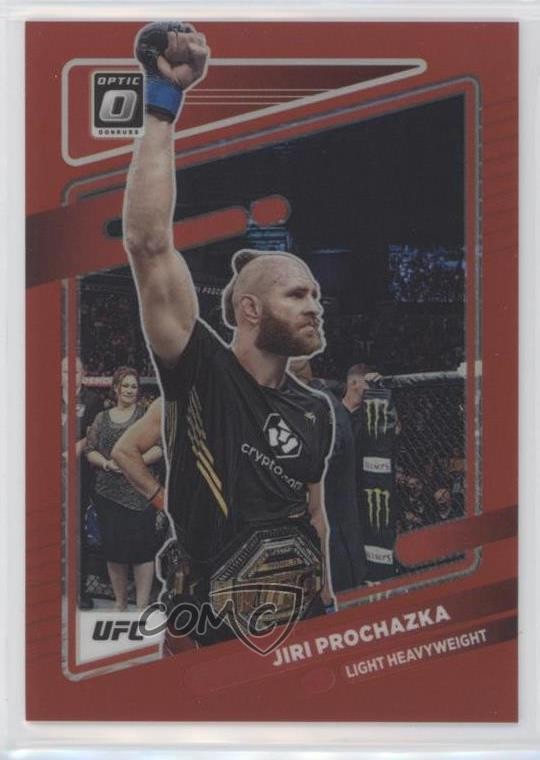 2022 Panini Donruss Optic UFC Red Prizm 75/199 Jiri Prochazka #86 0pd3