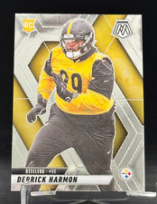 2025 Panini Mosaic Rookie Card #327 Derrick Harmon Pittsburgh Steelers. rookie card picture
