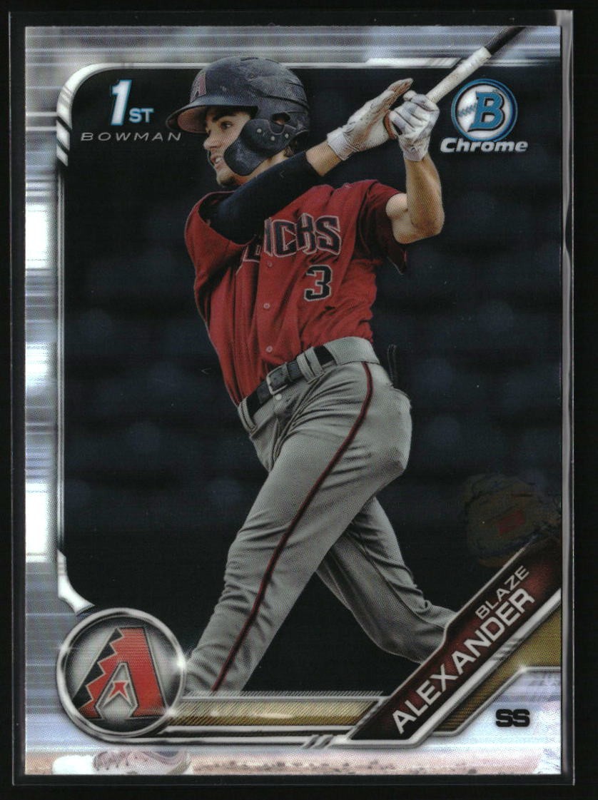 2019 Bowman Chrome Prospects Blaze Alexander #BCP-53 Arizona Diamondbacks