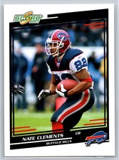 2004 Score Nate Clements Buffalo Bills #39