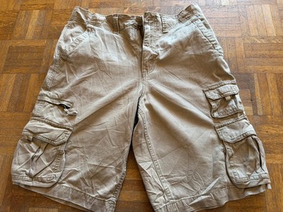 Cargo Shorts Workwear Faded Glory Vintage 90s Gold Senfgelb Größe 32 US