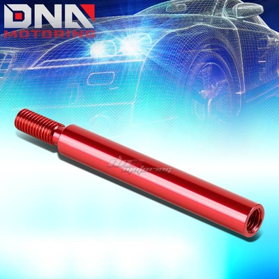M10 X 1.5 ALUMINUM MANUAL STICK SHIFTER SHIFT KNOB 3.75'' EXTEND/EXTENSION RED