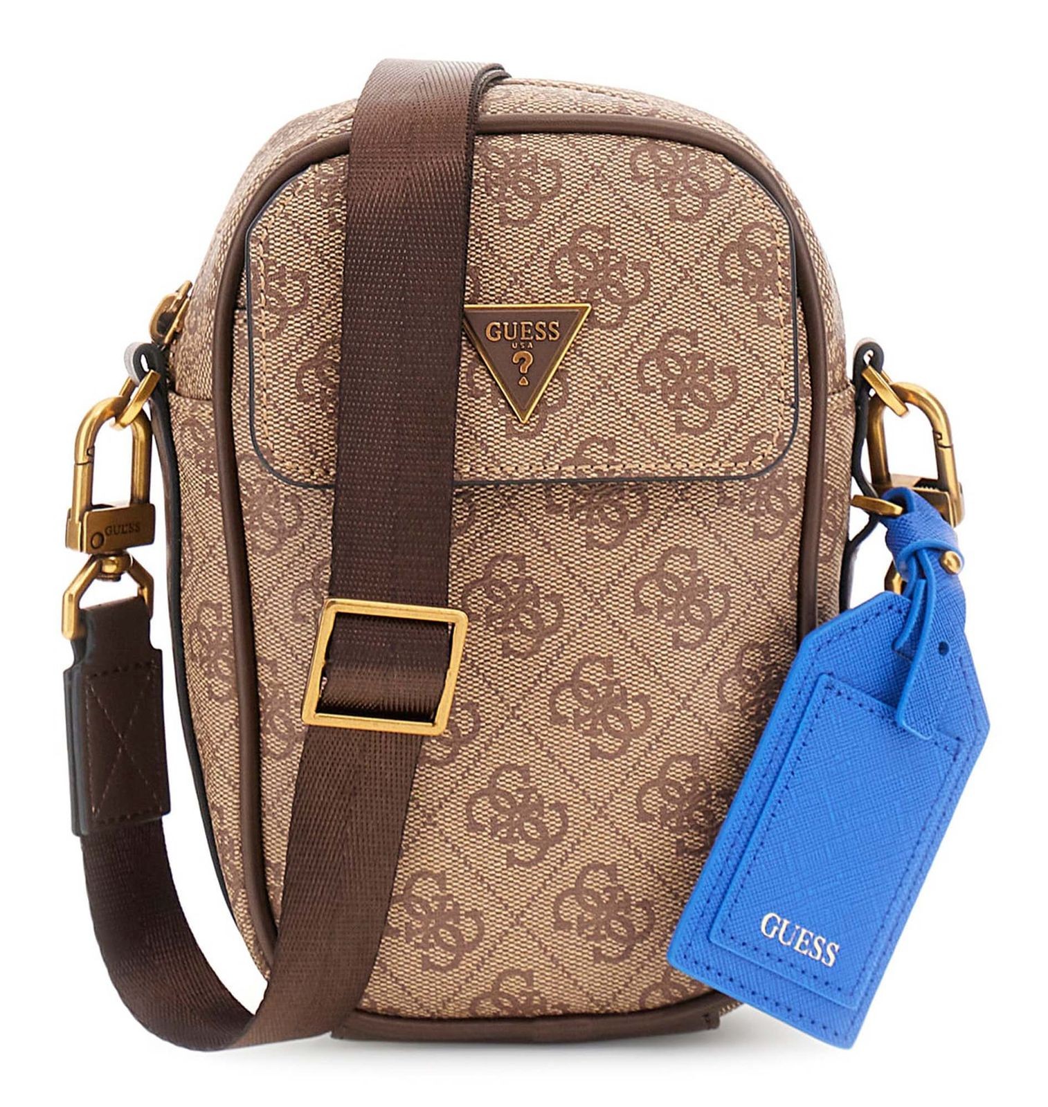 GUESS cross body bag Milano Crossbody Micro Bag Beige / Brown