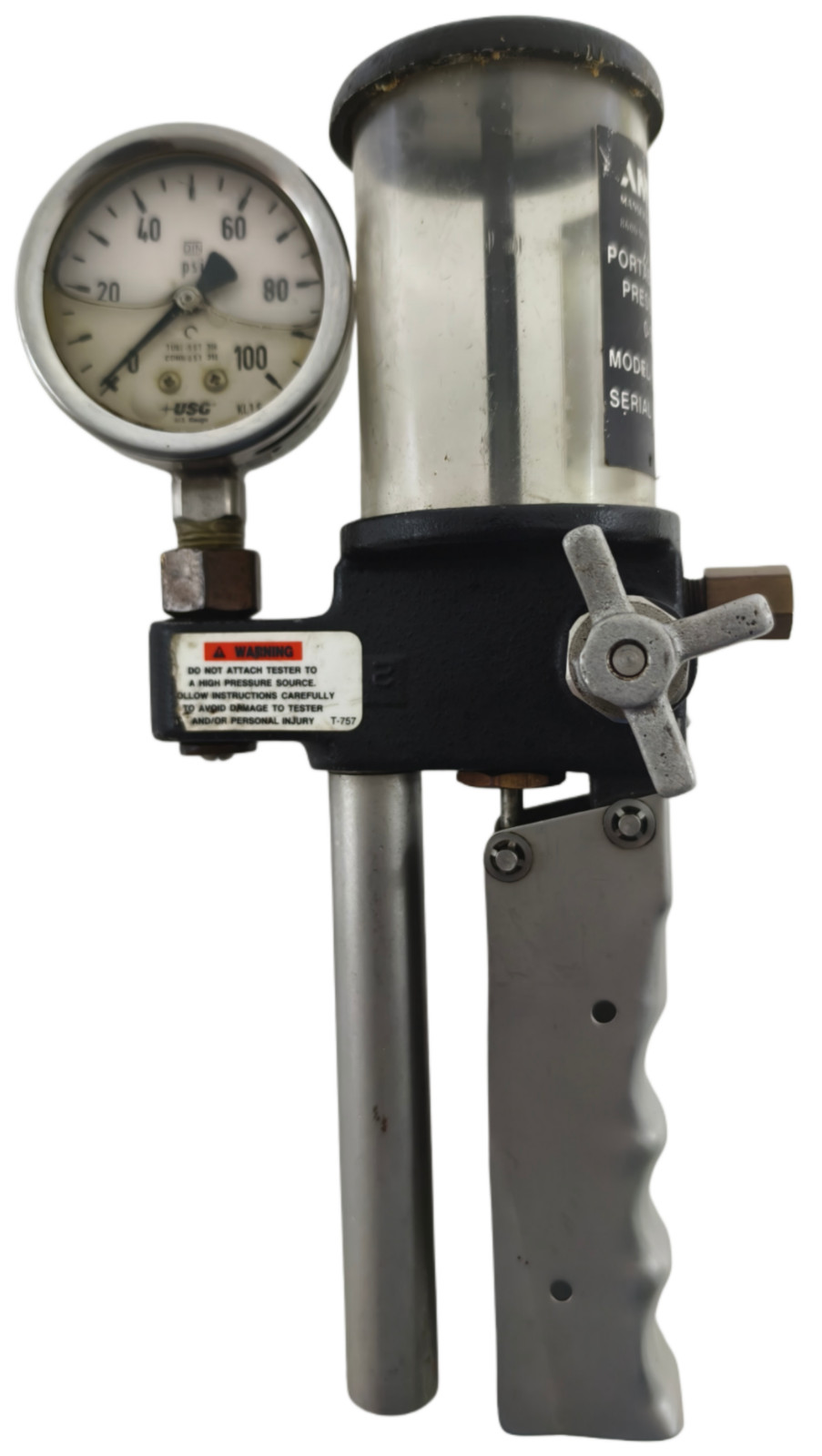 Ametek 620 0-3000 Psi Portátil Hidráulico Presión Probador Bomba de Mano Manual