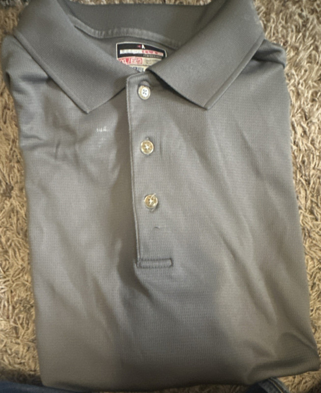 Grand Slam Gray 2XL Men's Polo Shirt Collared Short Sleeve Button Placket