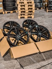 18 Zoll WHEELWORLD WH11 Felgen 5x112 ET40 Schwarz Glanz Lackiert (SW plus)