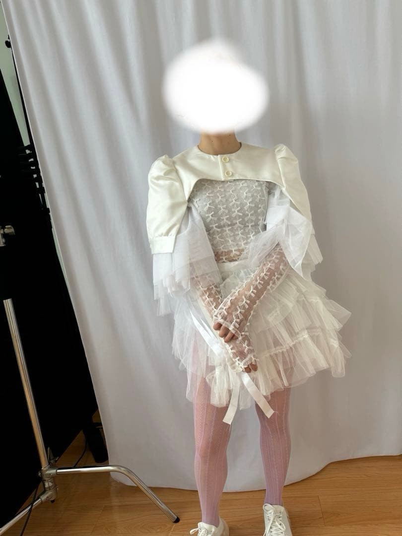 noir kei ninomiya COMME des GARÇONS White Bolero frill Tulle Short