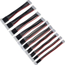 10PCS JST-XH 22AWG Silicone Wire Balance Leads for Efficient LiPo Charging
