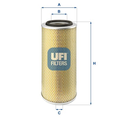 UFI 27.804.00 Luftfilter für CHEVROLET,DAF,DEUTZ-FAHR,IVECO,MAN,MERCEDES-BENZ,RE