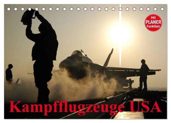 Kampfflugzeuge USA (Tischkalender 2026 DIN A5 Quer), Calvendo Monatskalender-image