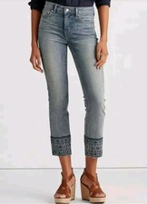 Lauren Ralph Lauren Women's Blue Straight Ankle Jeans Pants Size 10