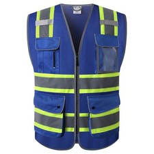 Reflective Safety Vest for Men Hi Vis Vest with Pockets High Visibility Vest ...
