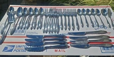 Lot Of 37-Lenox Sculpt 18/10 Stainless Steel Flatware Set) Glossy China