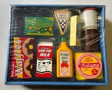 Melissa Doug Wooden Wooden Fridge Food Play Food Set 9 pcs