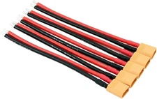 5pcs XT30 Plug XT 30 Male Connectors with 10cm 16awg Slicone Wire for RC LiPo