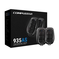 Compustar CS935-AS 1-Way 1500ft Range Security System & Remote Auto Start Bundle