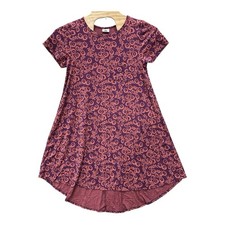 LULAROE Carly Hi Low Swing Dress Women's Size XL Floral Print Comfy Flowy