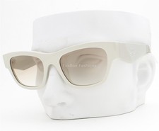 Prada Sunglasses Powder White Gray Gradient SPR B09 26A-80M with Case