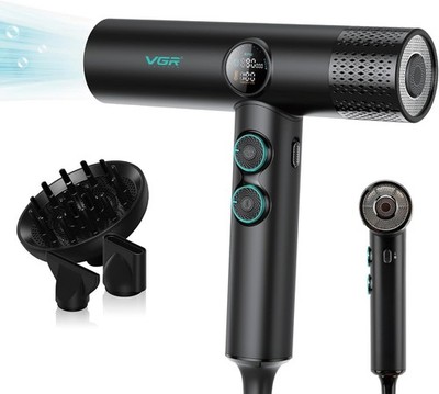 VGR Profi Haartrockner mit Diffusor für lockiges Haar, schnelltrocknend Brushless Hig