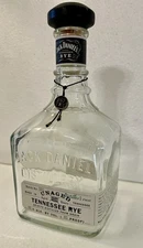 Jack Daniels Distillery UNAGED Tennessee Rye 750ml Bottle, DSP TN-1 Hang Tag