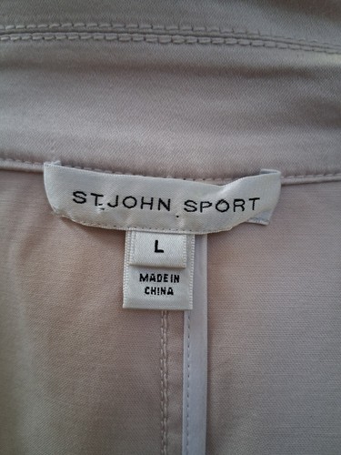 Gabardina para mujer St. John Sport rosa pálido talla L excelente - Imagen 6 de 6