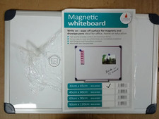 Cathedral Products 30 x 45cm Magnetic Dry Erase Whiteboard Aluminium Frame